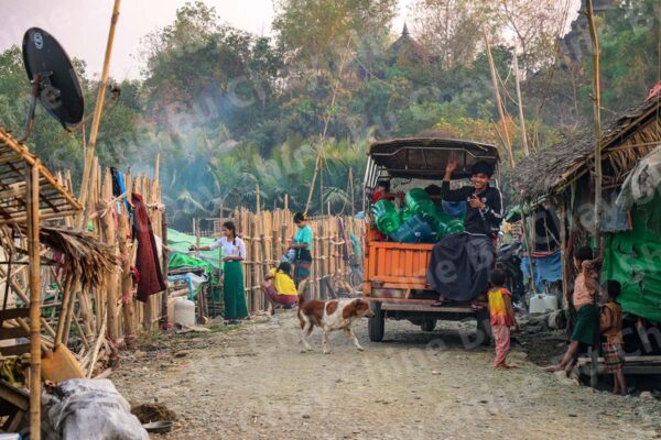 Smiling Waterman at Mrauk U IDPs Camp